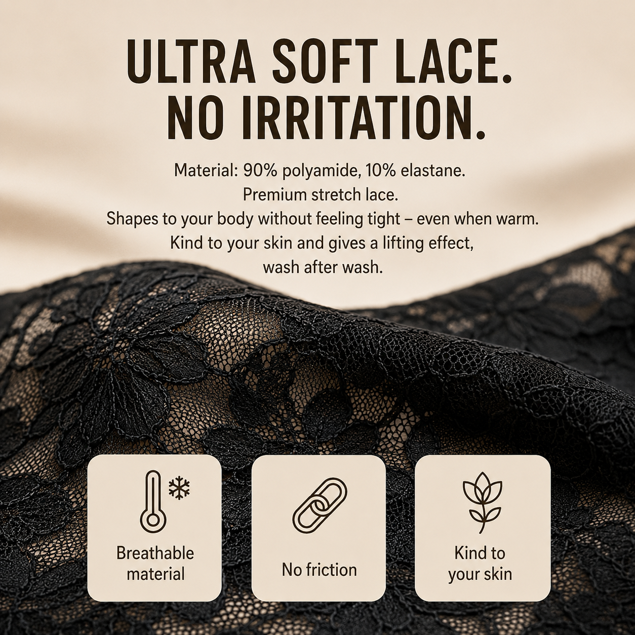 LaceLift™ Bra | Natural support, ultra-soft lace, maximum comfort