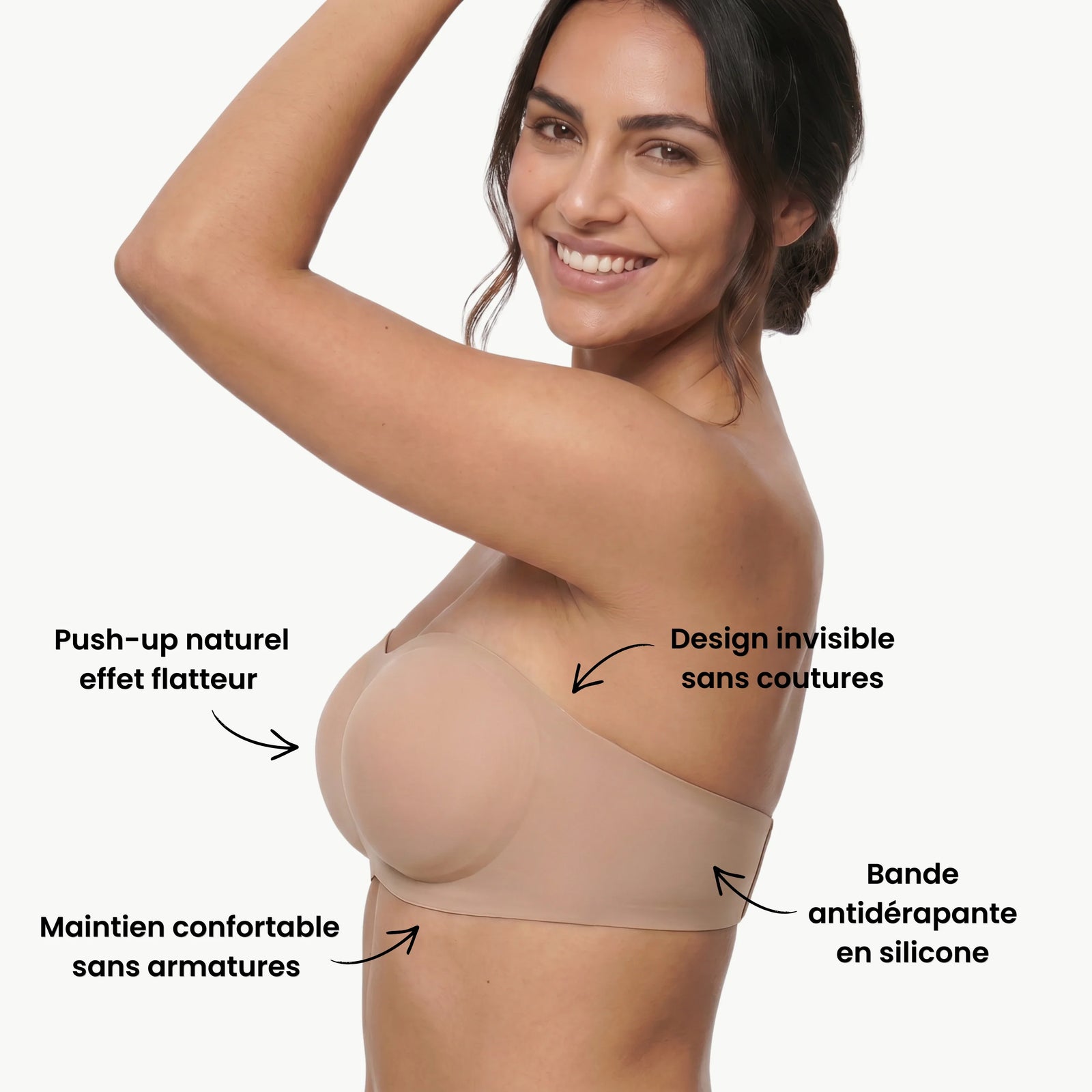 AneaSculpt™ – Onzichtbare strapless bh test