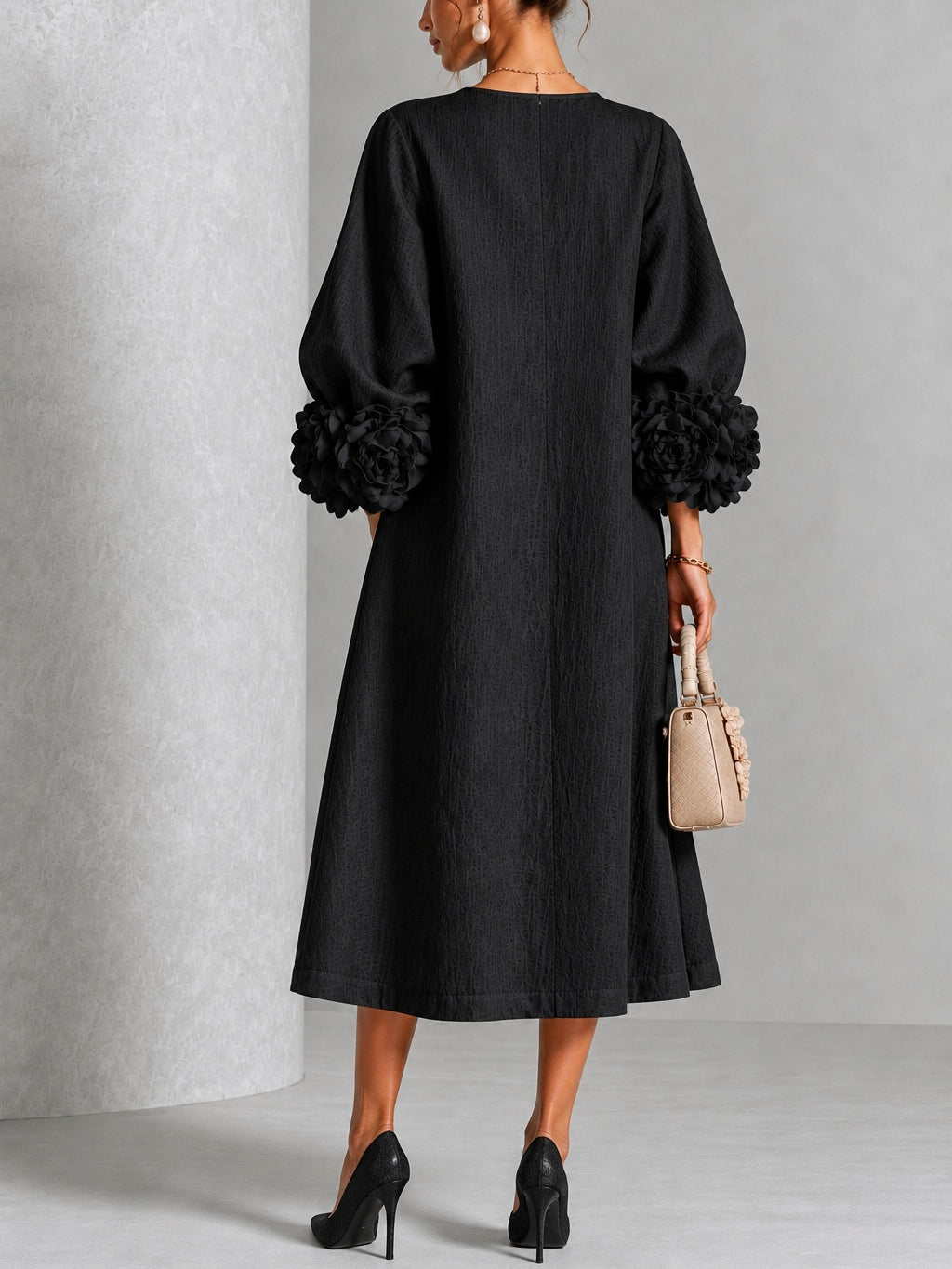 The Clarice Petal Midi Dress
