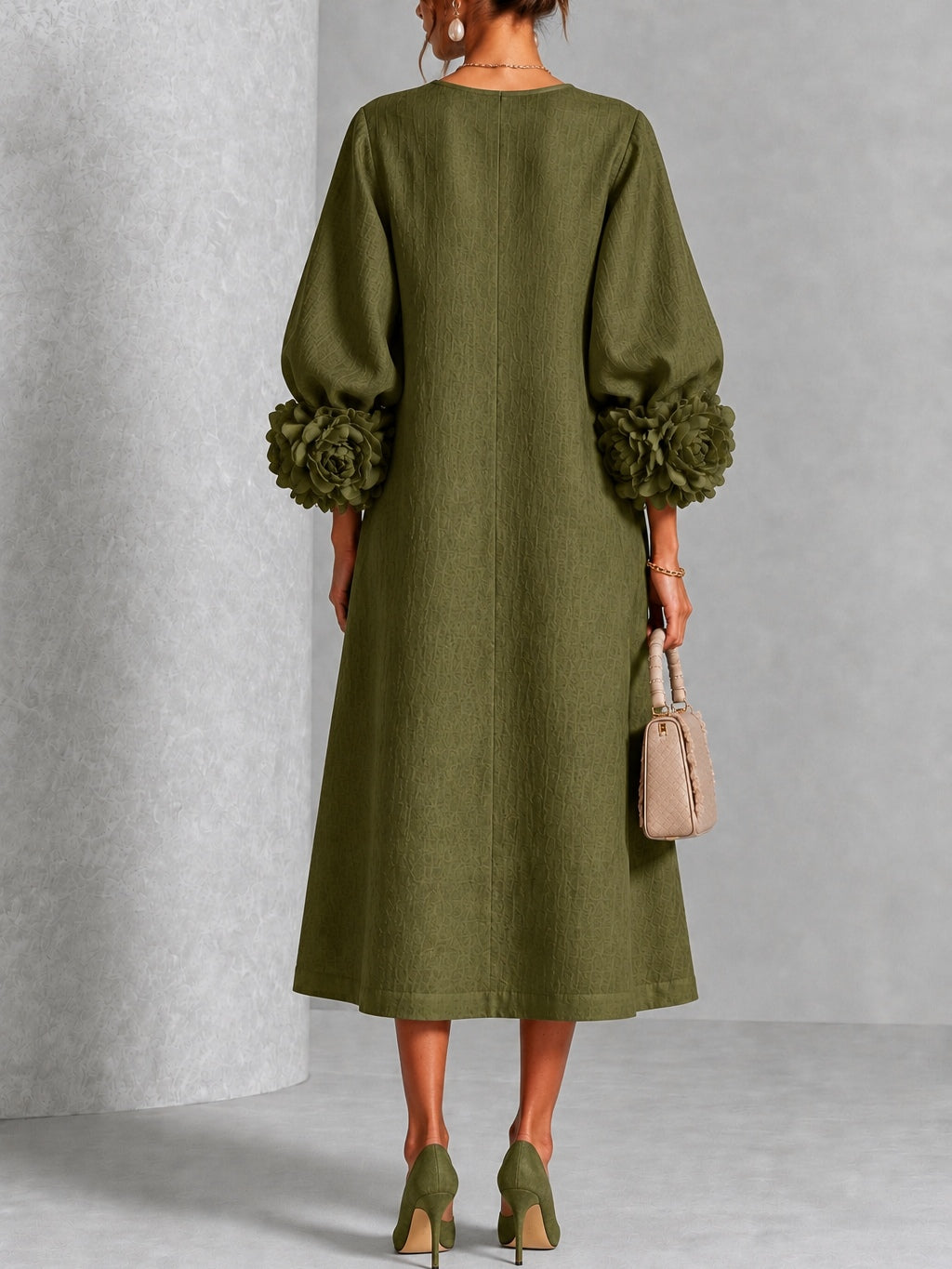 The Sybil Petal Midi Dress
